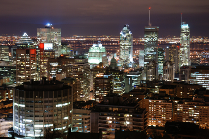 Montreal at night, from Mount Royal