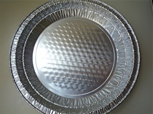 Use a disposable foil pan in any shape and size you wish