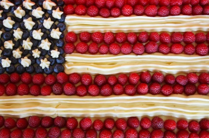 American Flag Cake