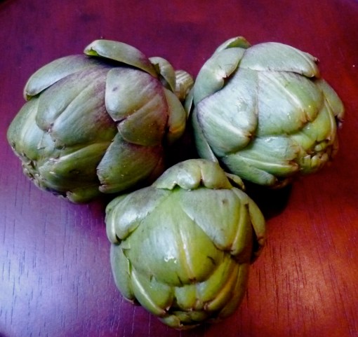 Ontario grown baby artichokes. 
